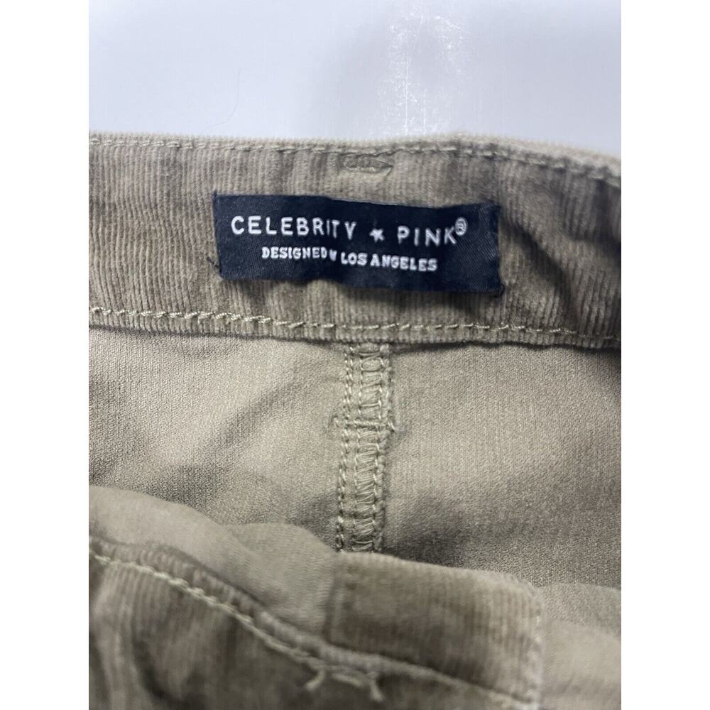 Women's Celebrity Pink Skirt Size 5/27 Brown Button Down Corduroy Mini Skirt - Picture 5 of 6